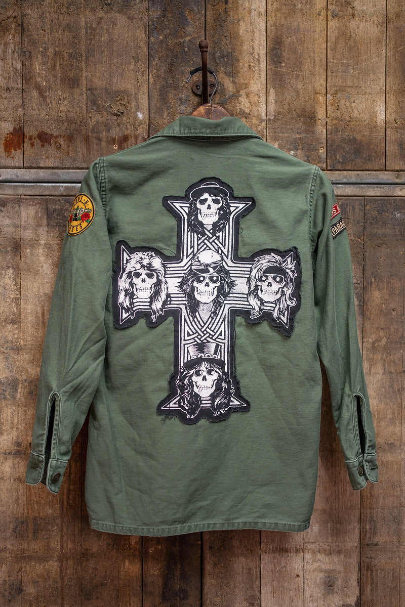 GUNS N' ROSES CROSS MILITARY JACKET – MadeWorn
