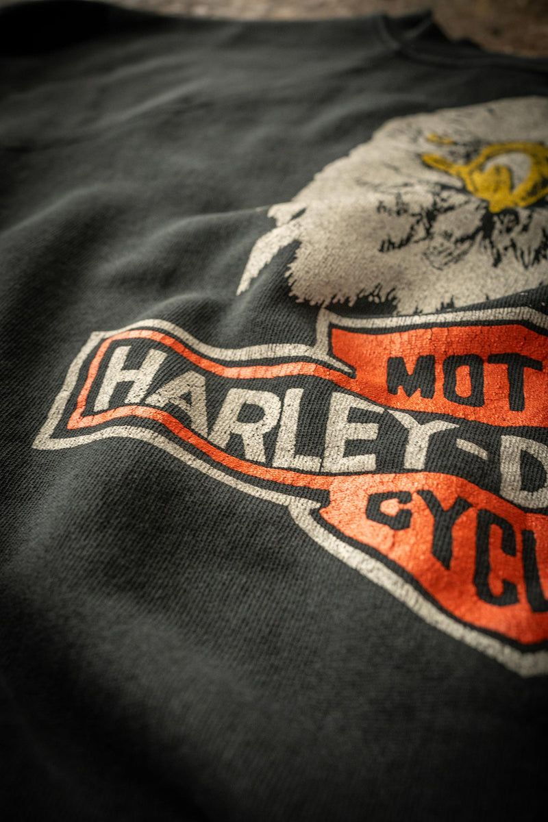 HARLEY DAVIDSON EAGLE SHRUNKEN SWEATSHIRT – MadeWorn HARLEY DAVIDSON EAGLE SHRUNKEN SWEATSHIRT – MadeWorn
