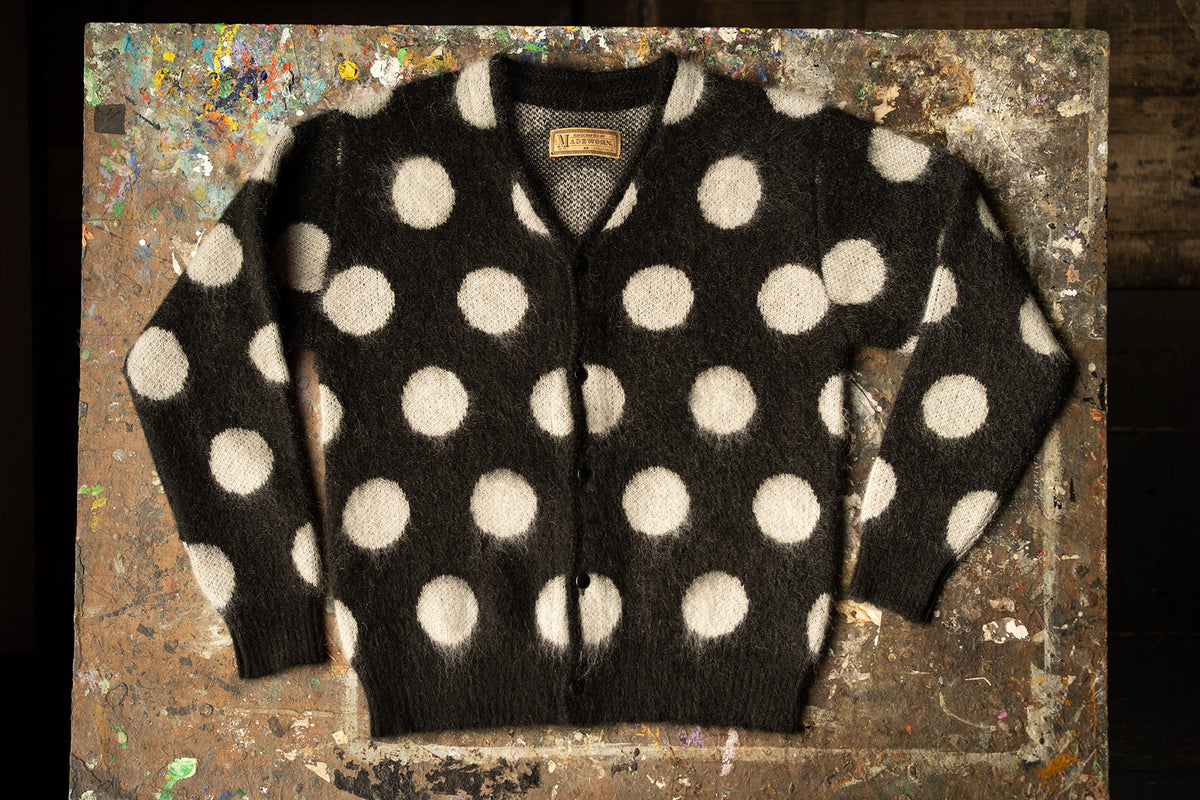 MADE WORN POLKADOT CARDIGAN – MadeWorn