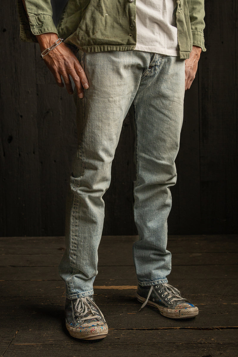 MADE WORN INDIGO WASHOUT DENIM PANT