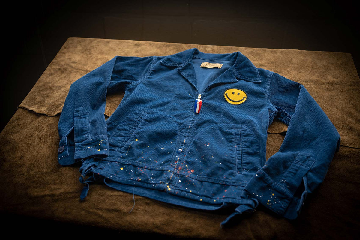 MADE WORN HAPPY WHISTLES CORD JACKET ROYAL MadeWorn