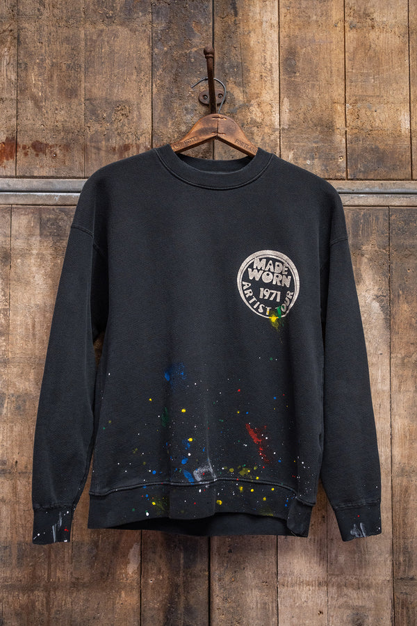MADE WORN ARTIST TOUR CLASSIC CREW SWEATSHIRT COAL