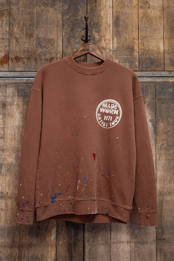 MADE WORN ARTIST TOUR CLASSIC CREW SWEATSHIRT TEDDY