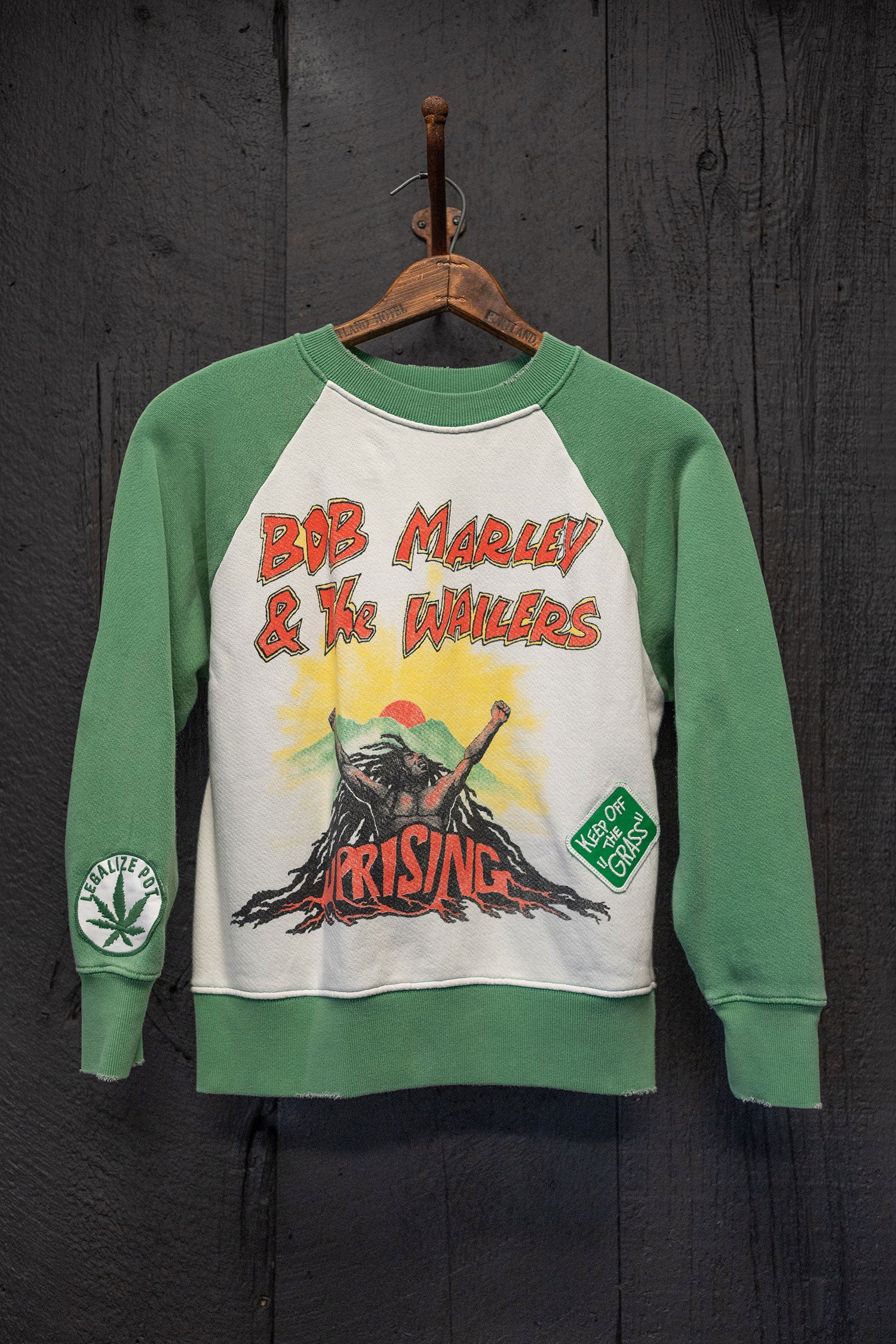 BOB MARLEY SAY SOMETHING! SHRUNKEN SWEATSHIRT – MadeWorn