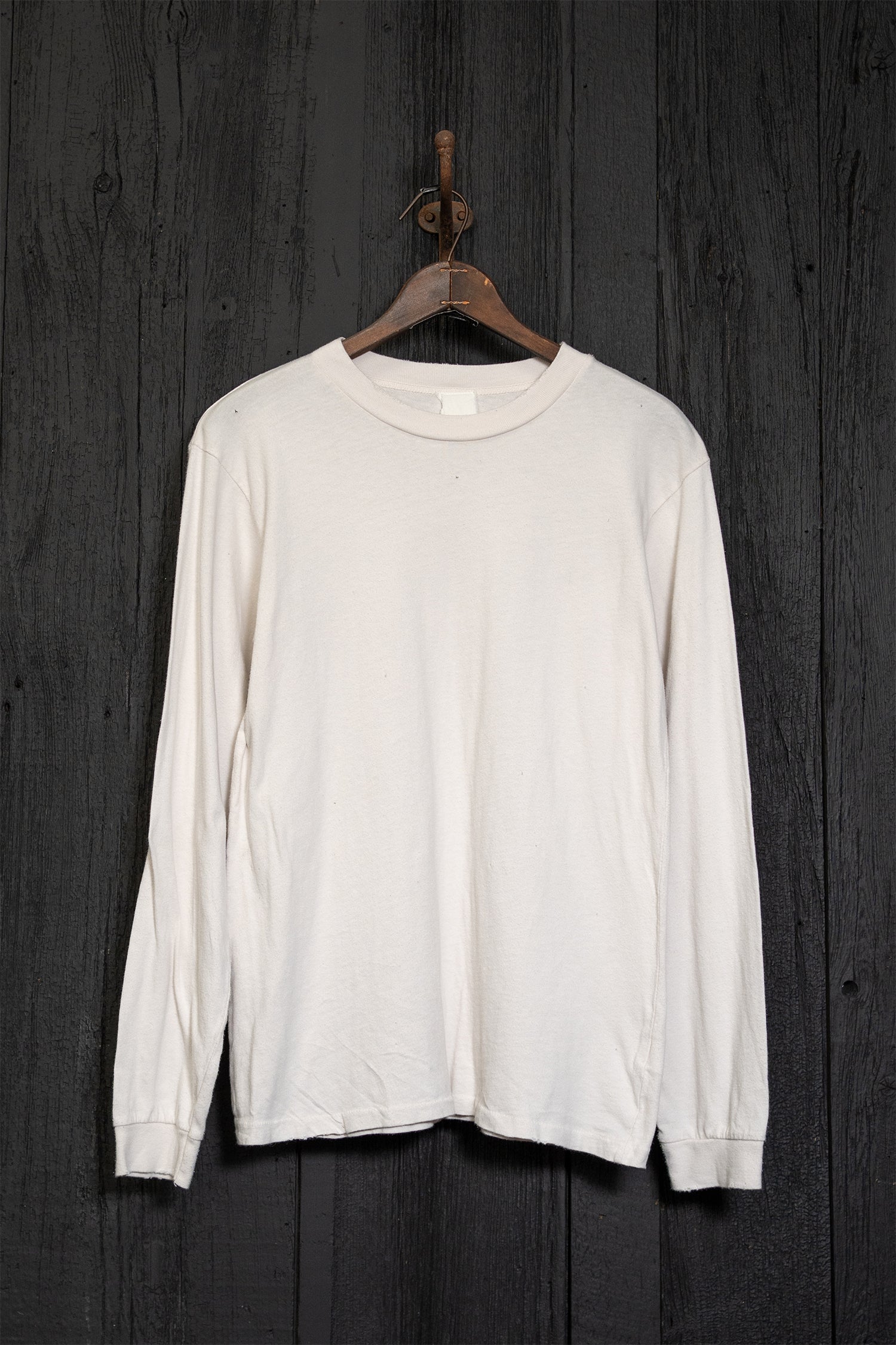 MADE WORN LONG SLEEVE VINTAGE WHITE