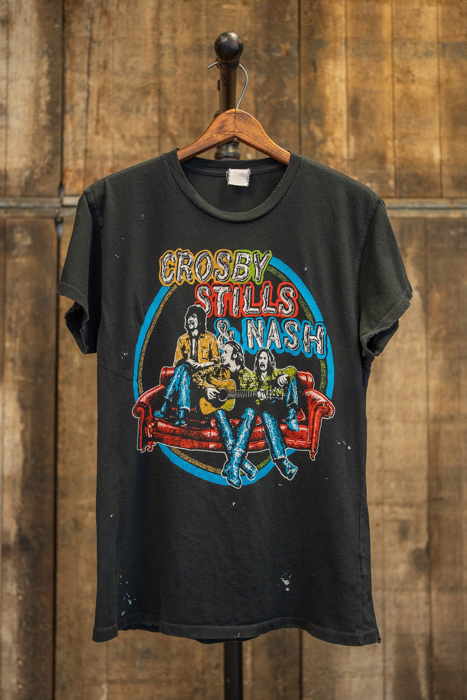 Crosby, Stills & Nash Tシャツ '87年 Vintage 1987 Crosby Stills Nash T Shirt Sz L Single Stitch
