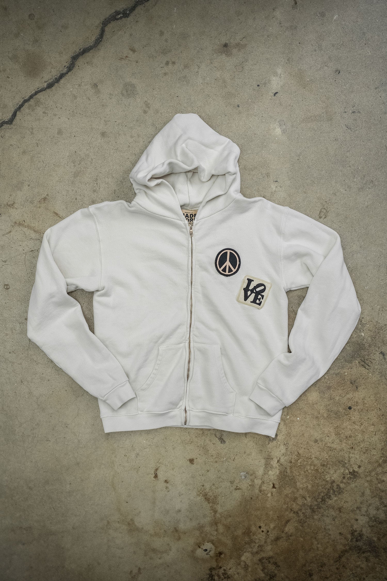 MADE WORN PEACE NOW ZIP HOODIE – MadeWorn