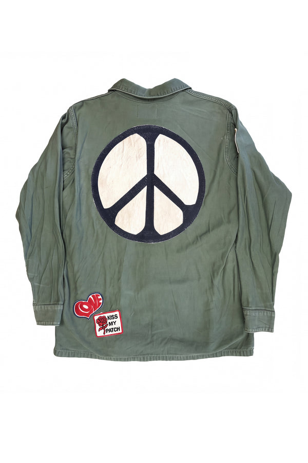 ***PRESALE*** MADE WORN PEACE AND LOVE MILITARY JACKET