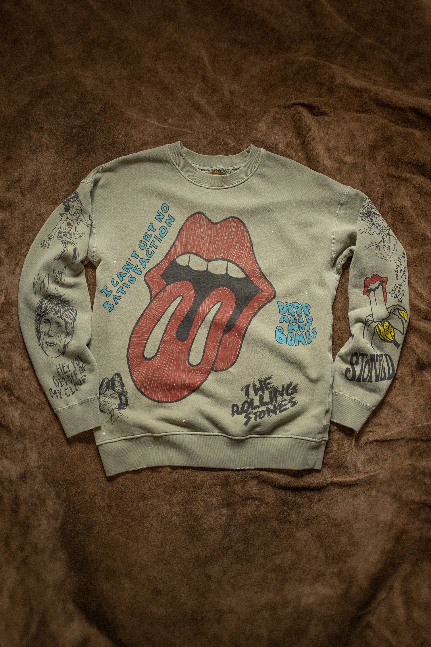 ROLLING STONES SKETCH CLASSIC CREW SWEATSHIRT – MadeWorn