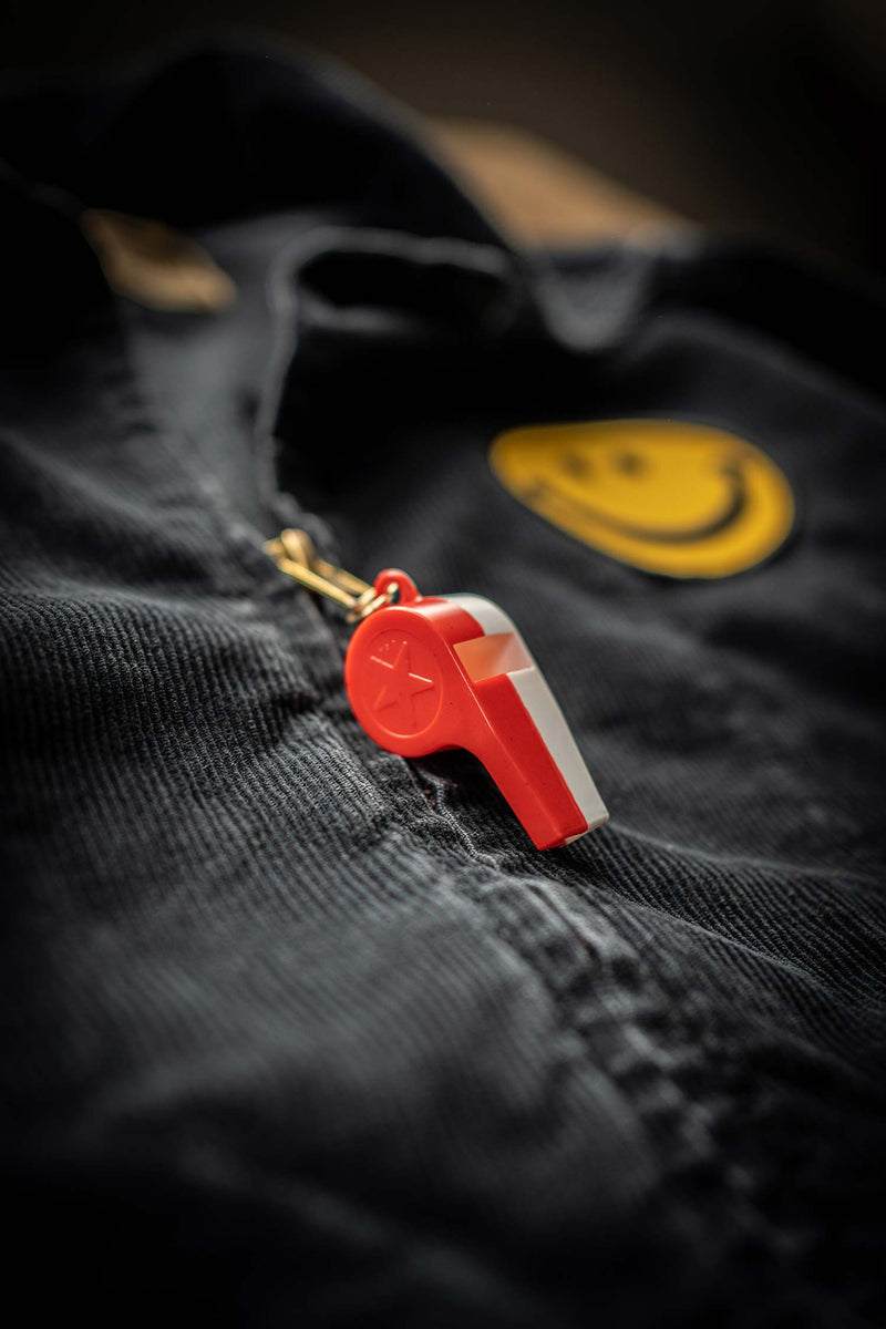 MADE WORN HAPPY WHISTLES CORD JACKET BLACK MadeWorn