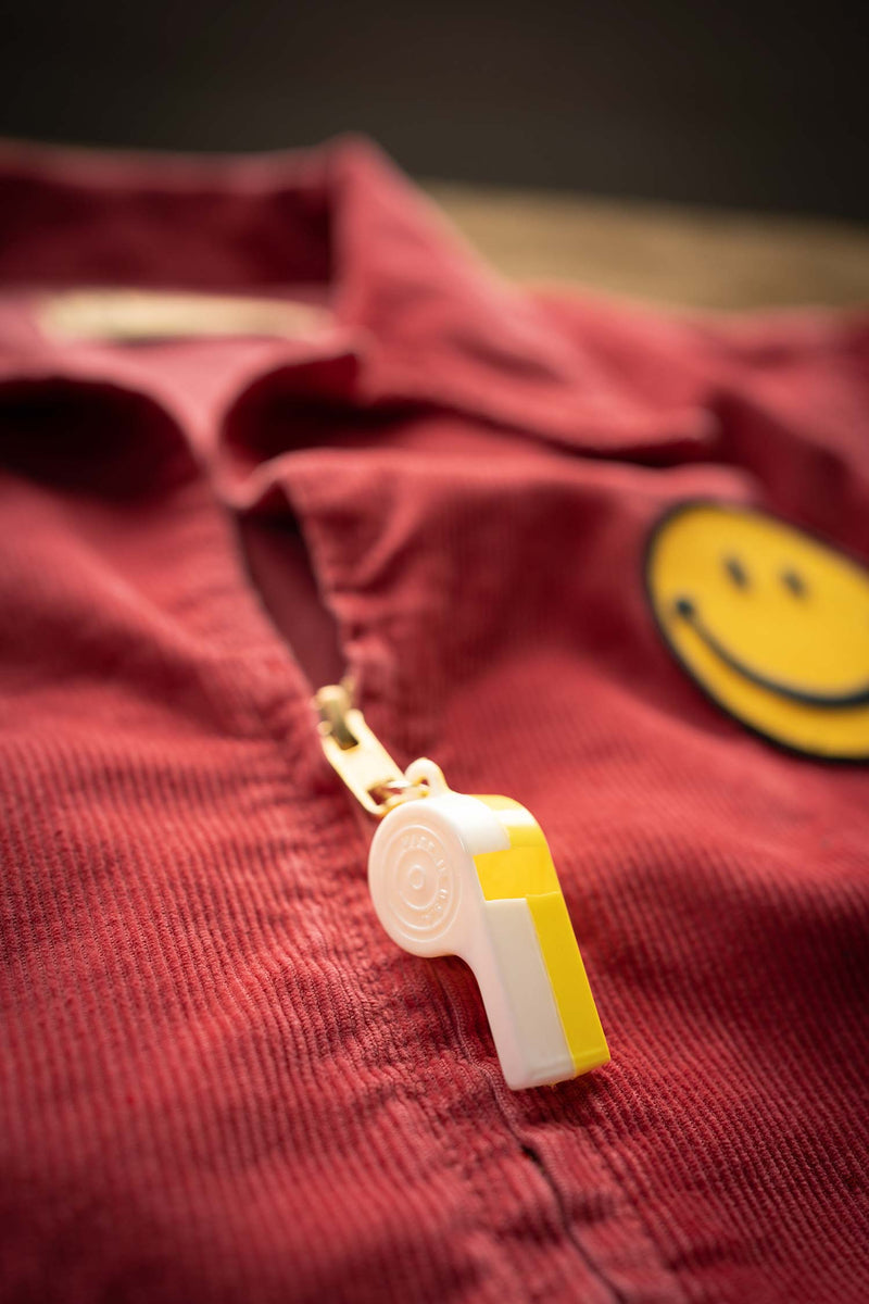 MADE WORN HAPPY WHISTLES CORD JACKET RED MadeWorn