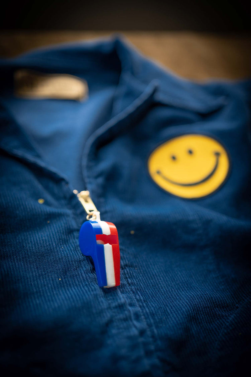 MADE WORN HAPPY WHISTLES CORD JACKET ROYAL MadeWorn